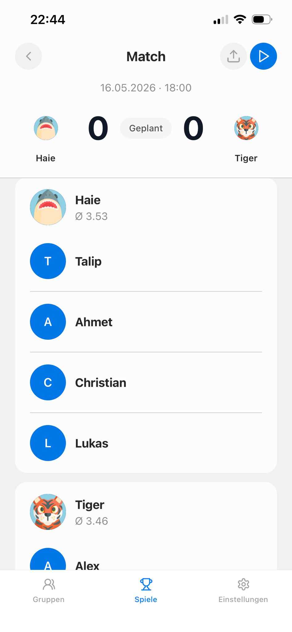 Team Maker – Teams teilen
